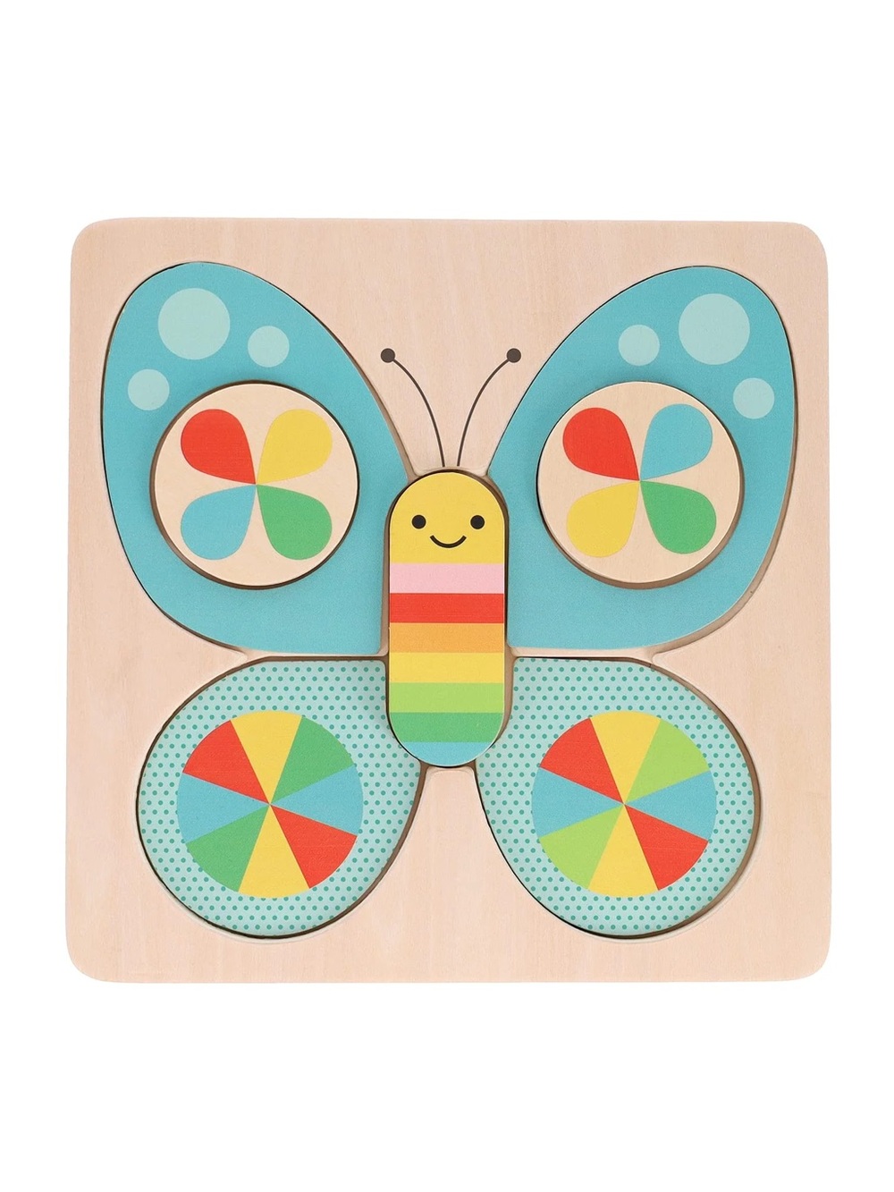 Petit Collage - Little Butterfly Chunky Wood Puzzle - Picture 7 of 8